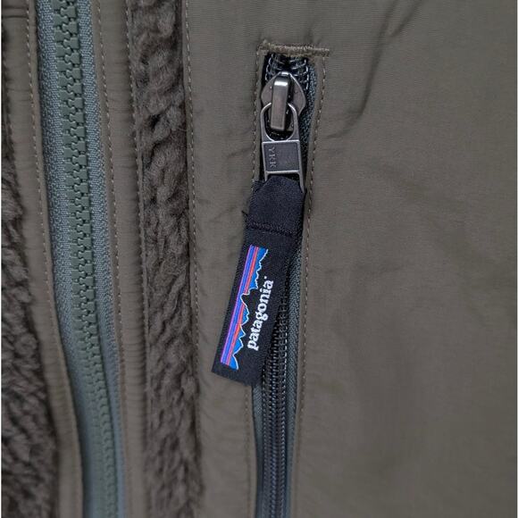 Patagonia Olive Classic Retro-X® Fleece Full Zip Jacket, size L - Picture 4 of 9